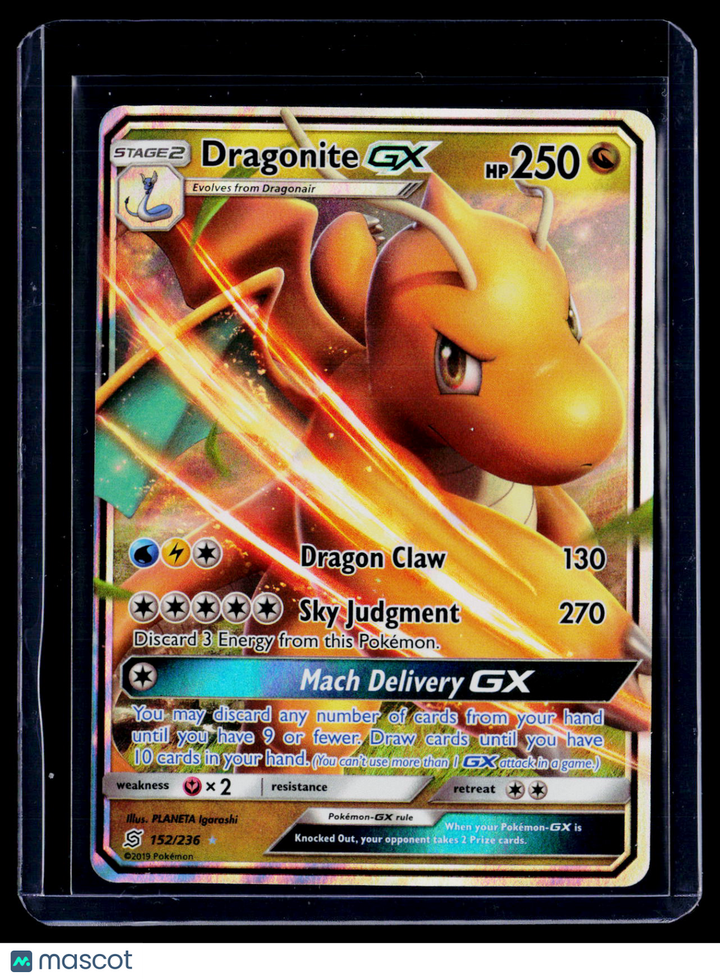 Pokemon Dragonite Gx 152 136