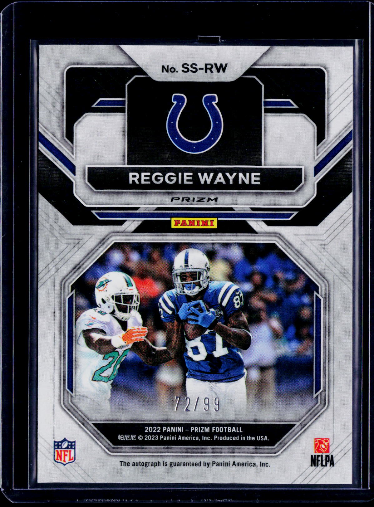 2022 Prizm Reggie Wayne Sensational Signatures 72/99