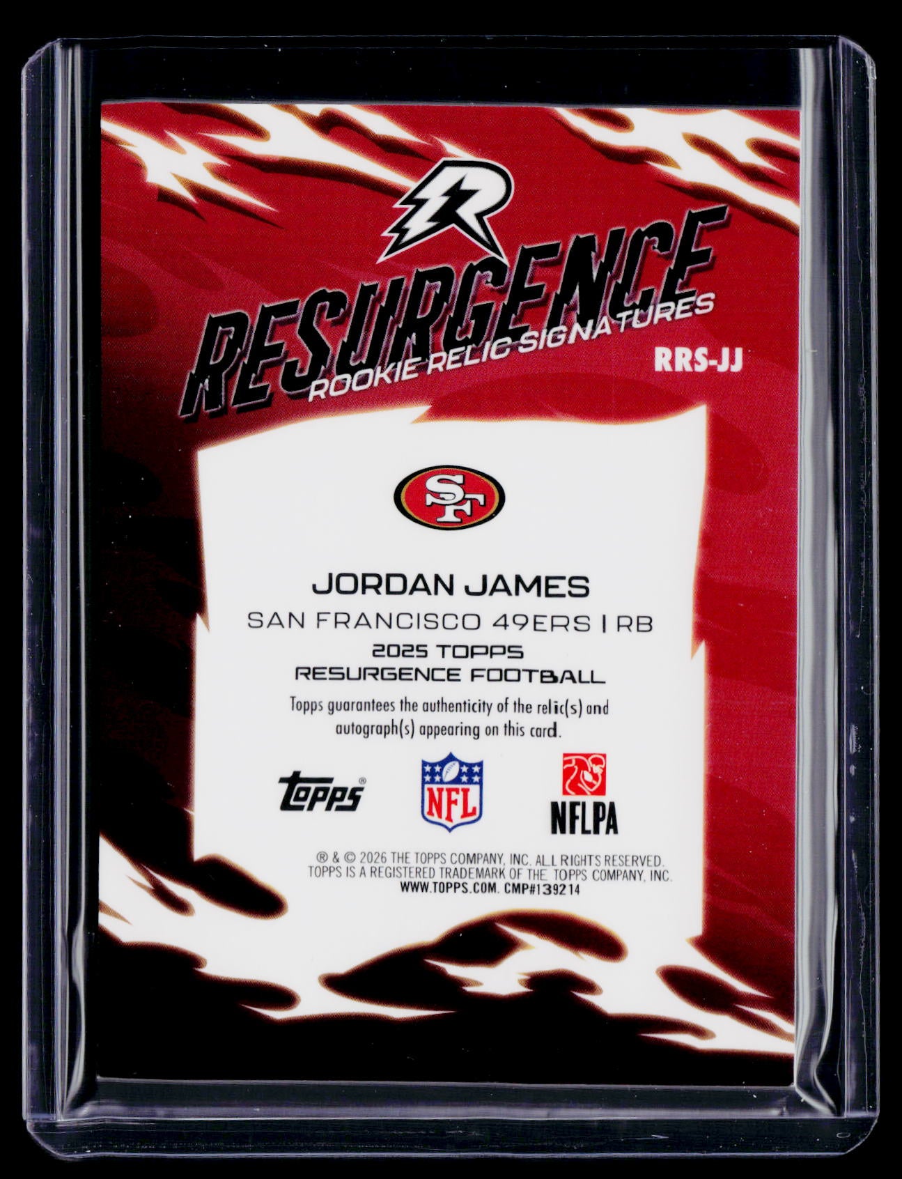 2025 Topps Resurgence Jordan James Blue Surge Rookie Patch Auto RPA 94/99 RC