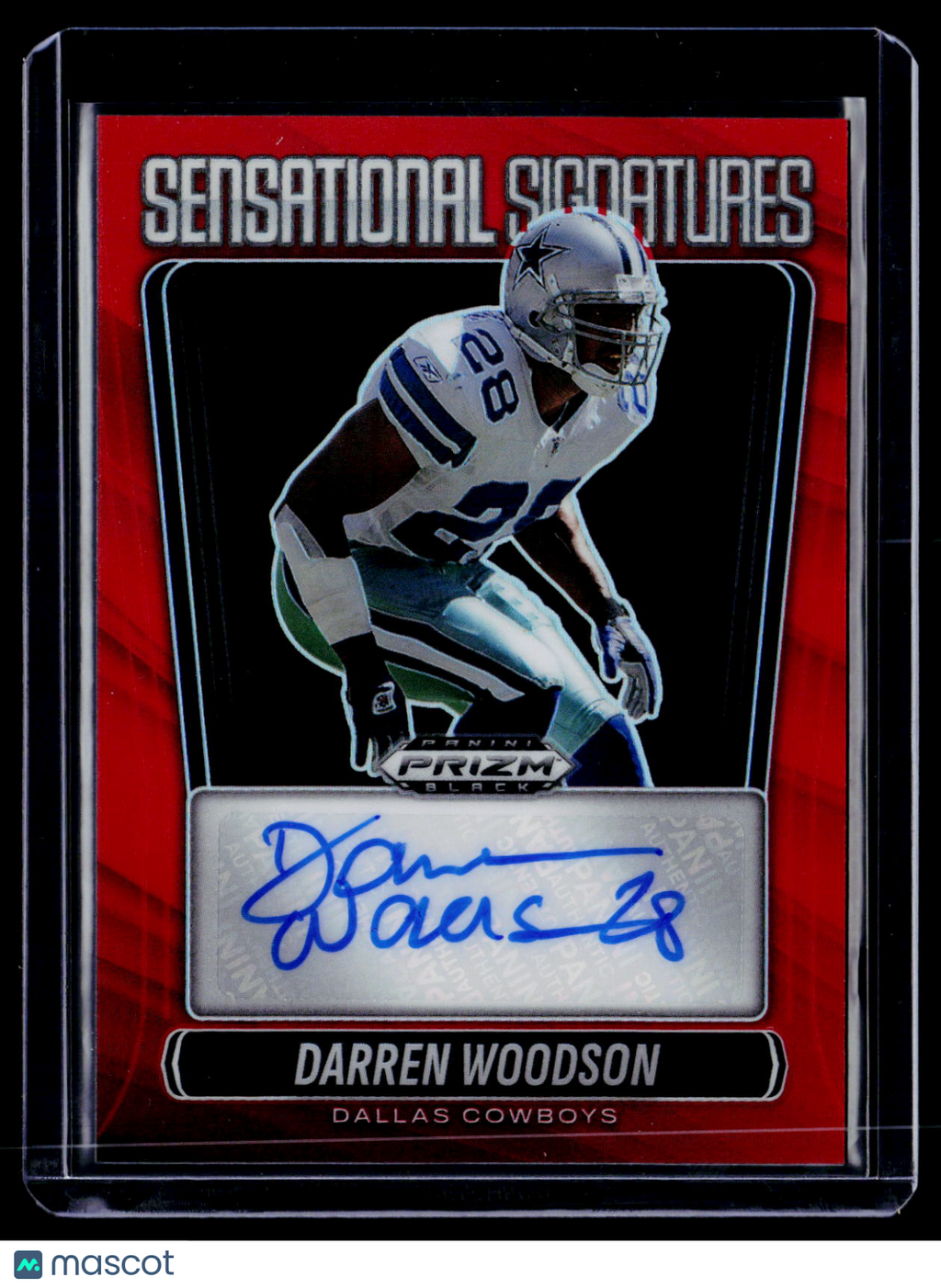 2025 Prizm Black Darren Woodson Red Sensational Signatures Auto 31/99