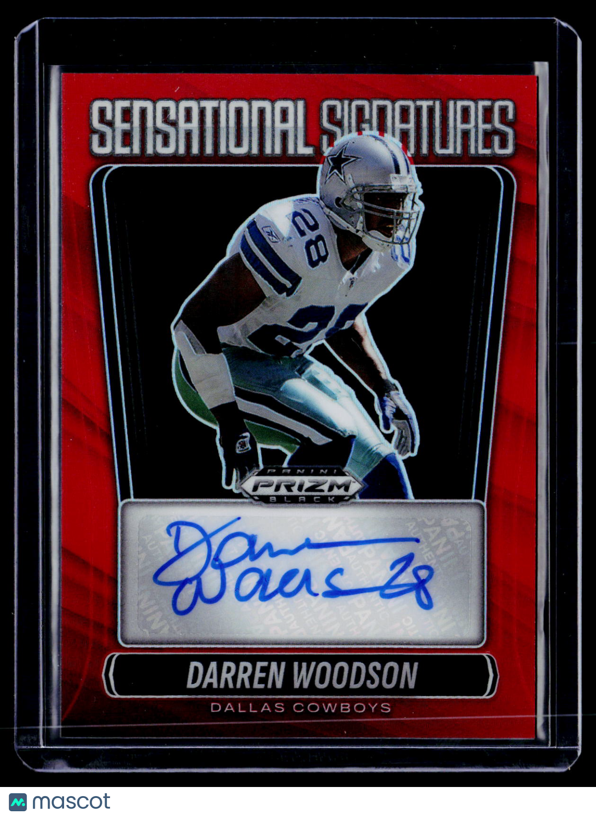 2025 Prizm Black Darren Woodson Red Sensational Signatures Auto 31/99