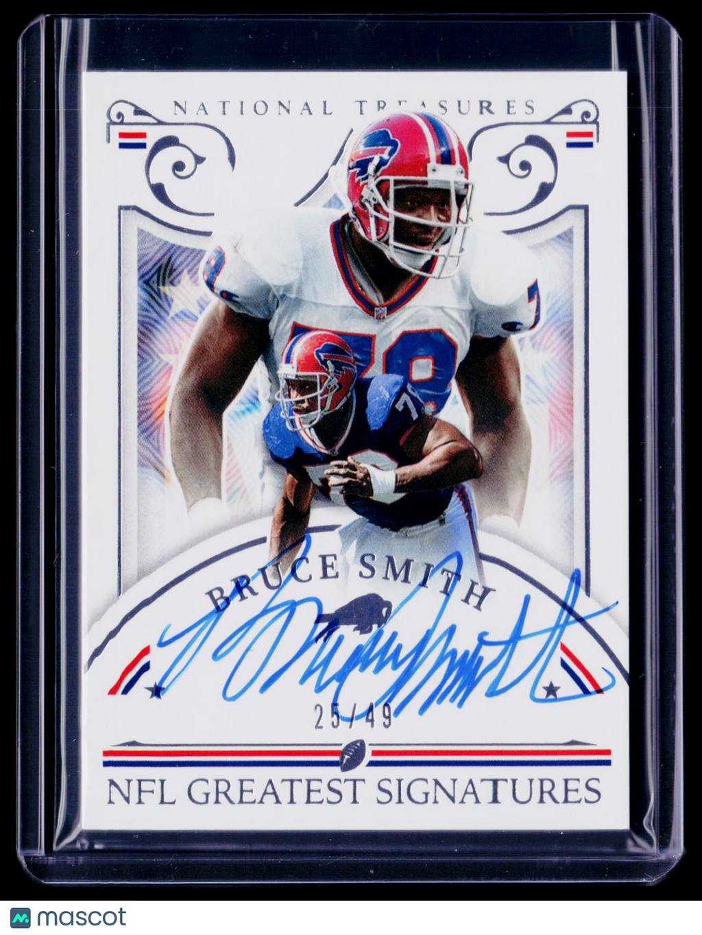 2025 National Treasures Bruce Smith NFL Greates Auto 25/49