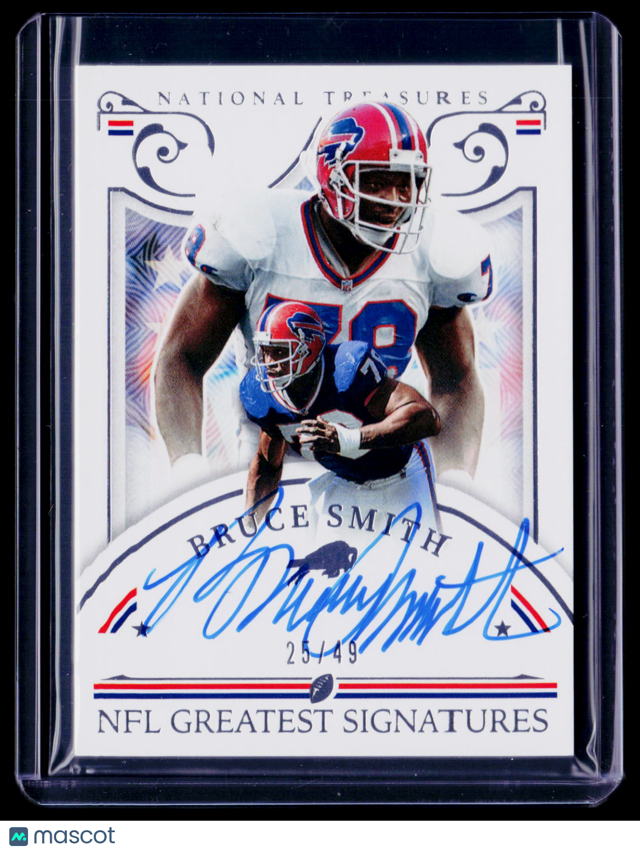 2025 National Treasures Bruce Smith NFL Greates Auto 25/49