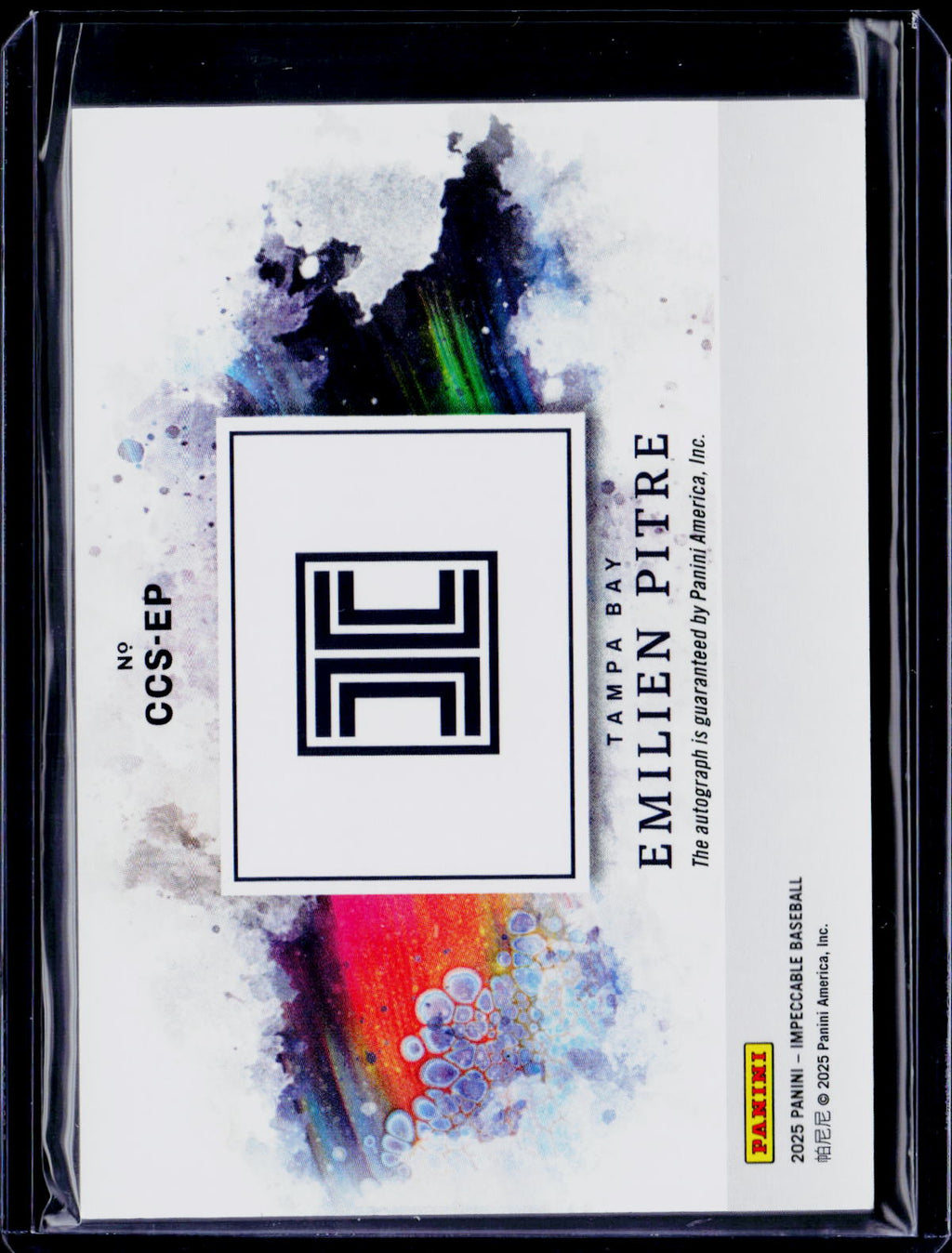 2025 Impeccable Baseball Emilien Pitre Canvas Creations Auto /10