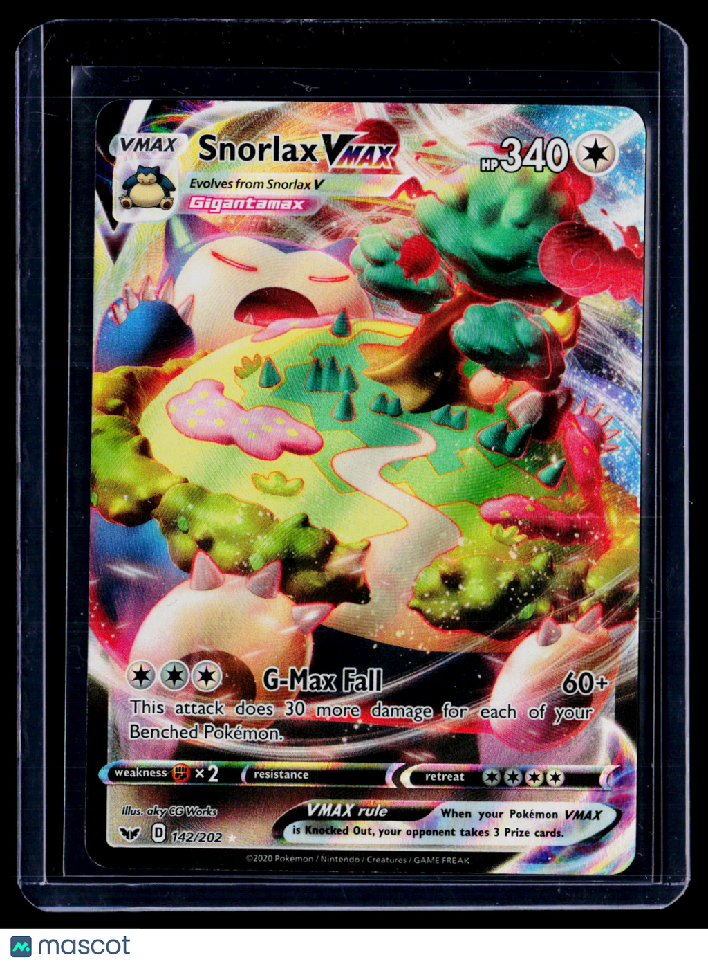 Pokemon Snorlax VMax 142 202