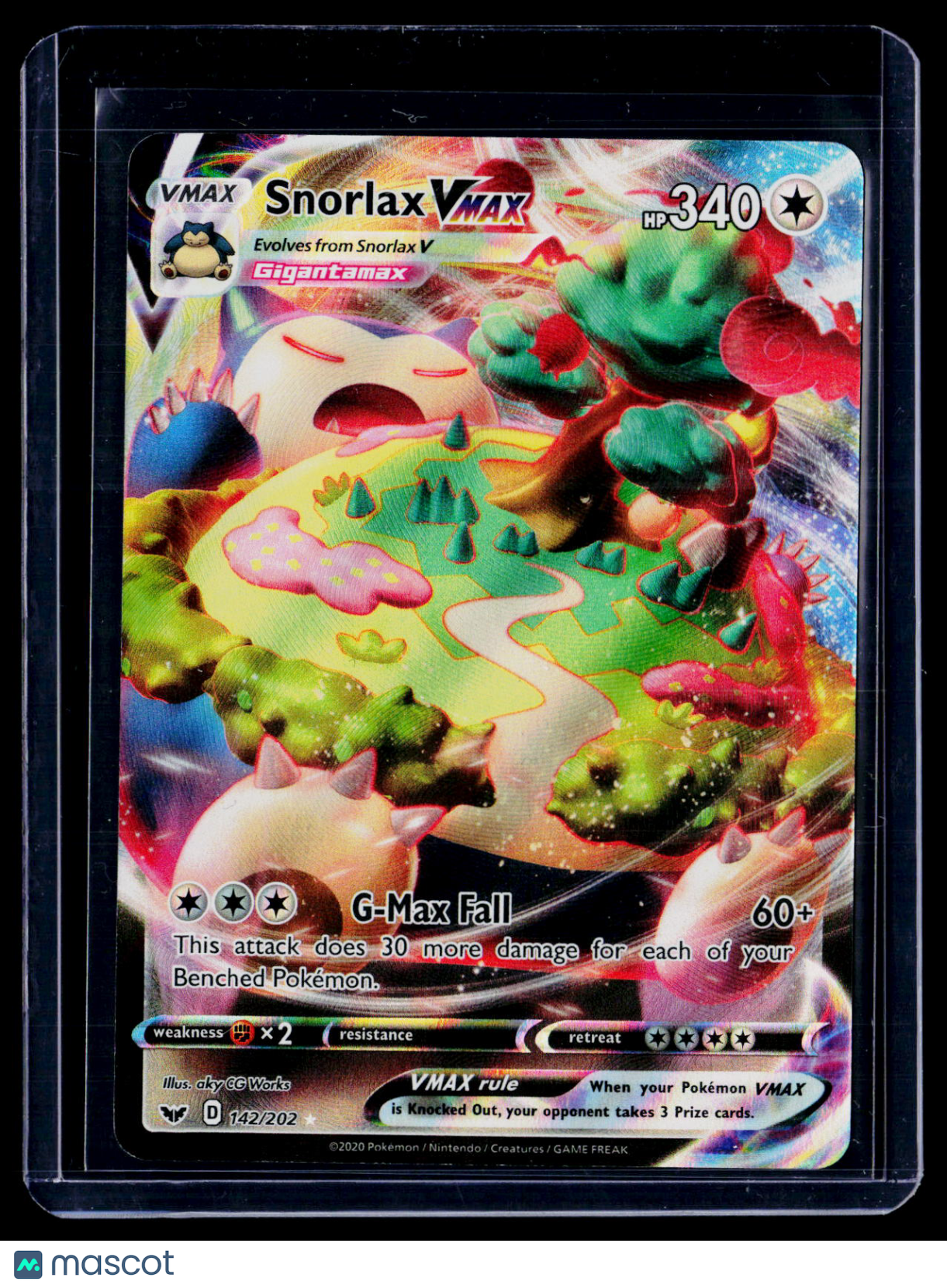 Pokemon Snorlax VMax 142 202