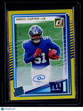 2025 Donruss Abdul Carter Rookie Gold Foil Auto 9/25 RC