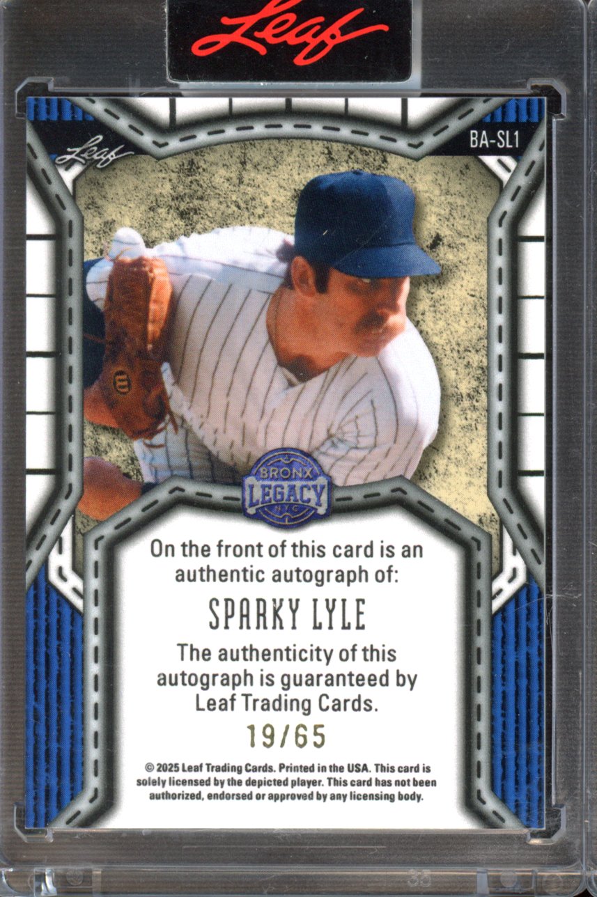2025 Leaf Bronx Legacy Sparky Lyle Auto 19/65