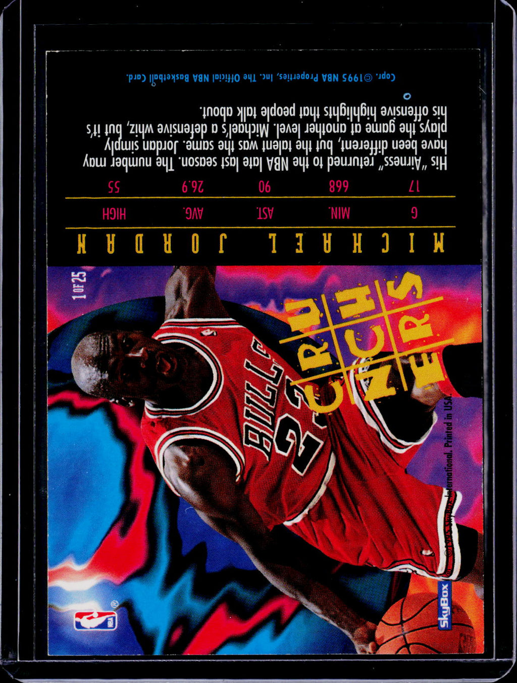 1995 Skybox Michael Jordan NBA Hoops Crunchers
