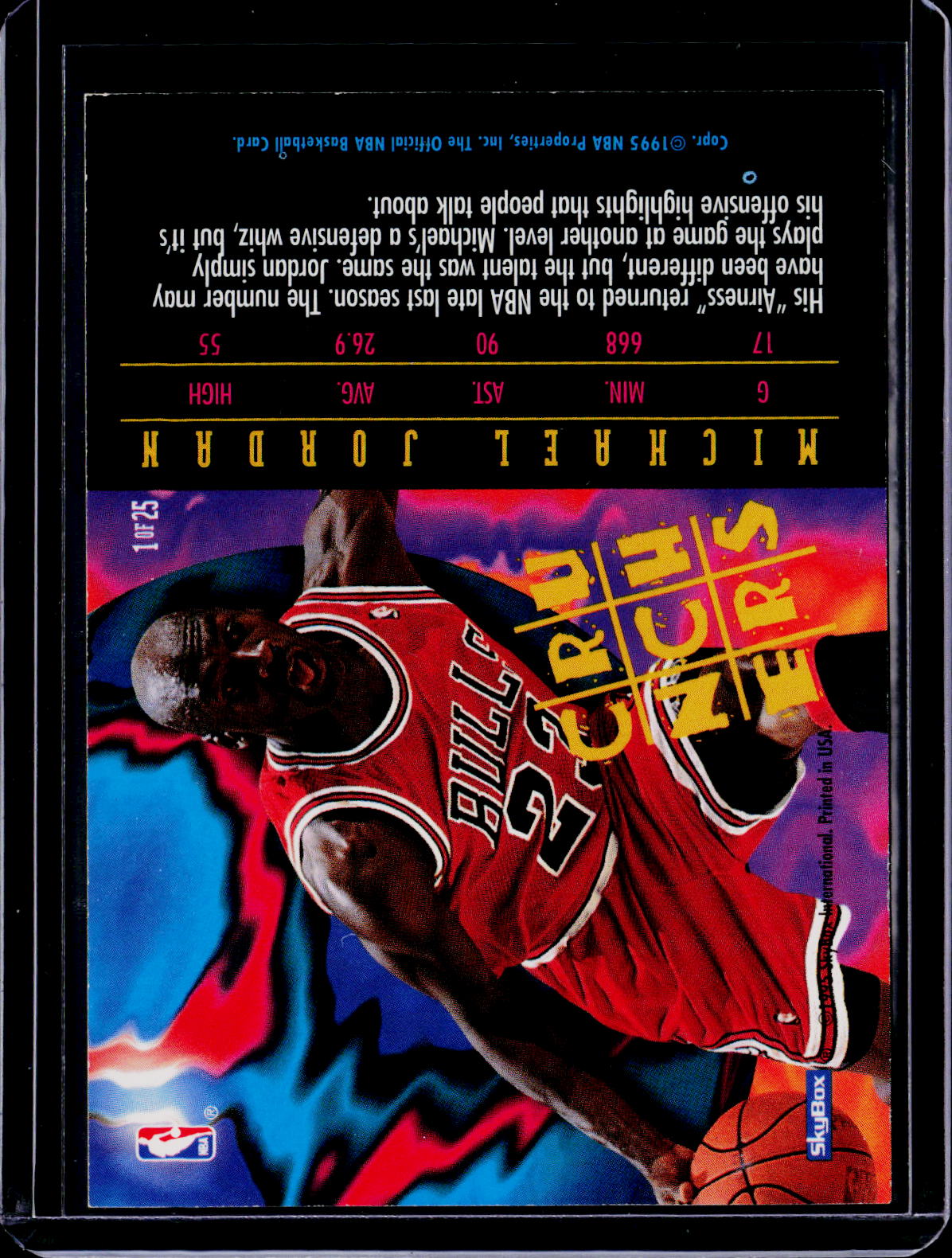 1995 Skybox Michael Jordan NBA Hoops Crunchers