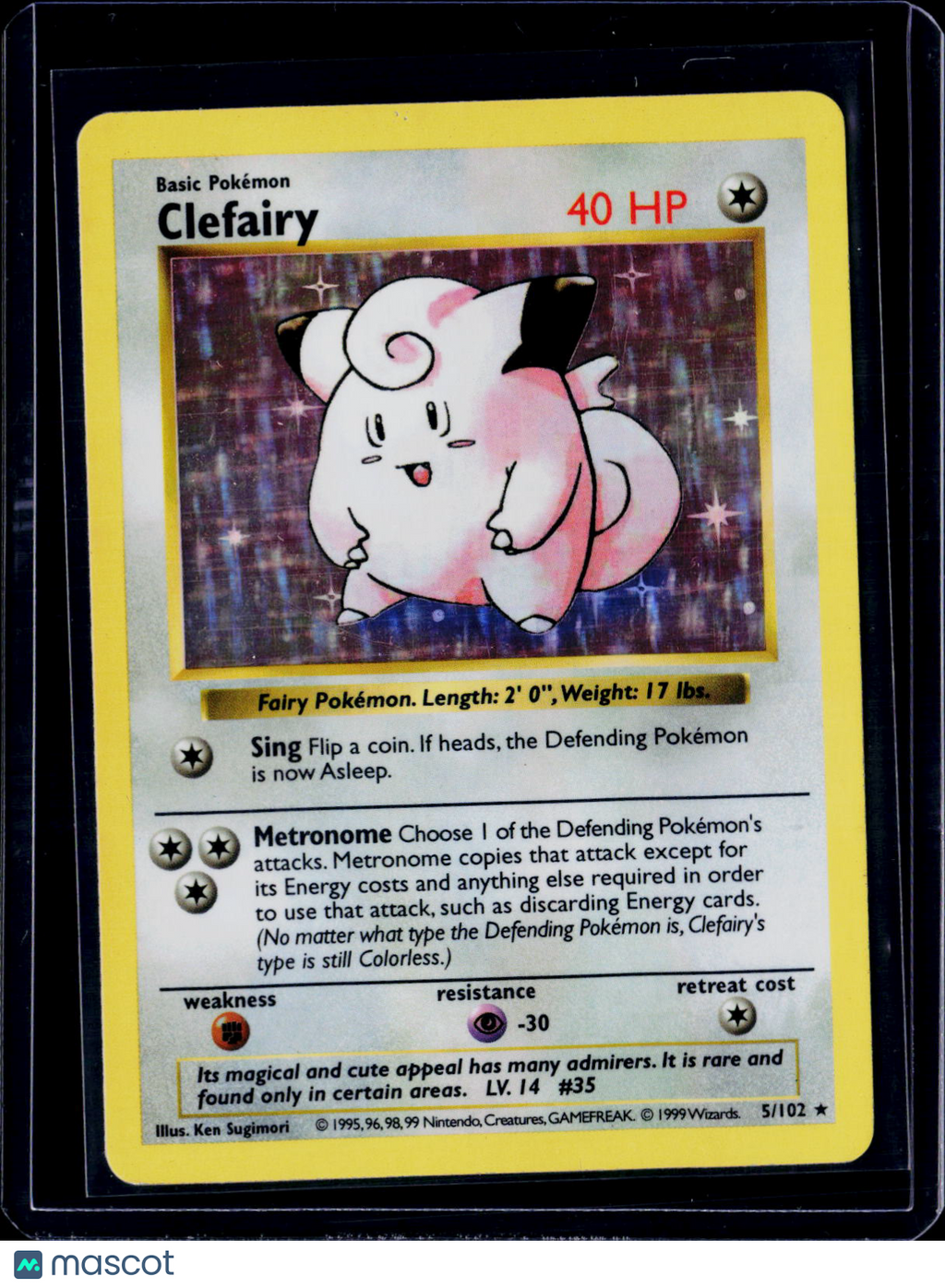 Pokemon Clefairy 5 102