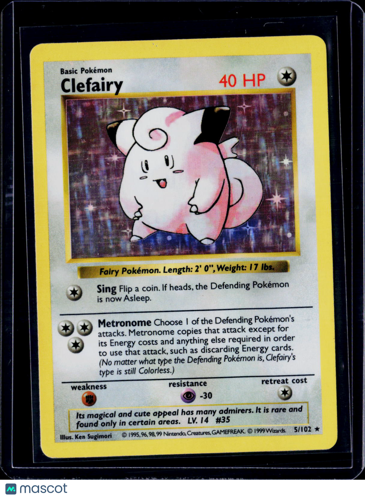 Pokemon Clefairy 5 102