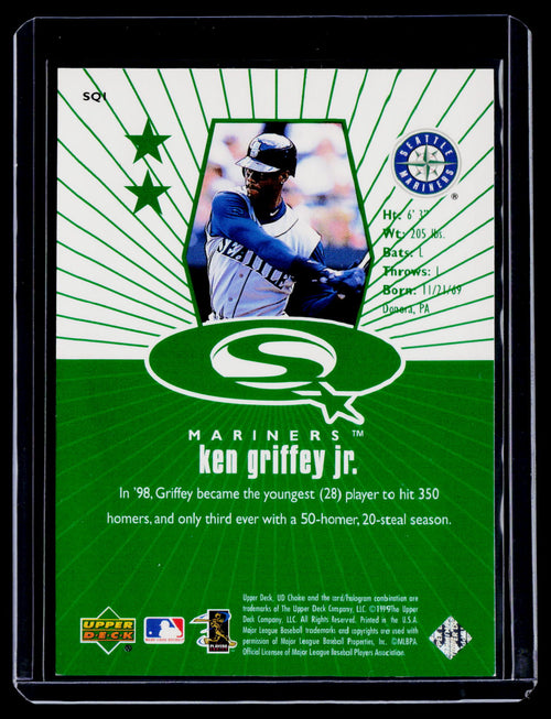1999 Upper Deck Choice Ken Griffey Jr. Green Starquest