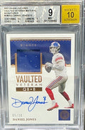 2021 Encased Daniel Jones Vaulted Veteran Patch Auto 05/10