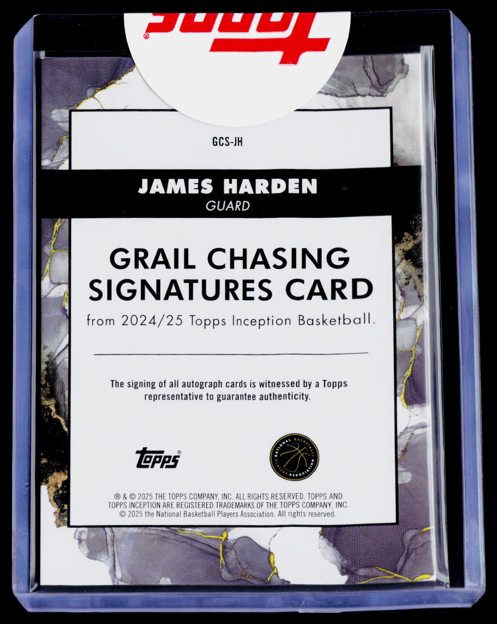 2024-25 Inception James Harden Gold Auto 22/50