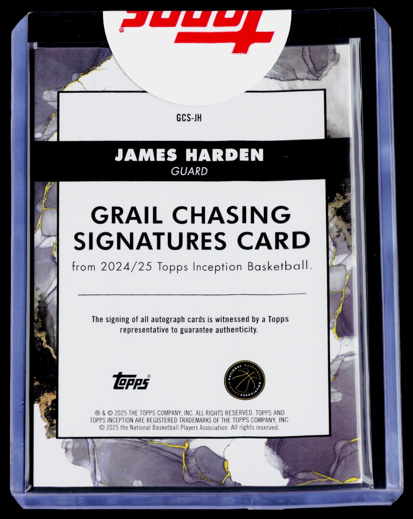 2024-25 Inception James Harden Gold Auto 22/50