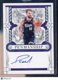 2023-24 Panini National Treasures Domantas Sabonis Penmanship Auto 43/49