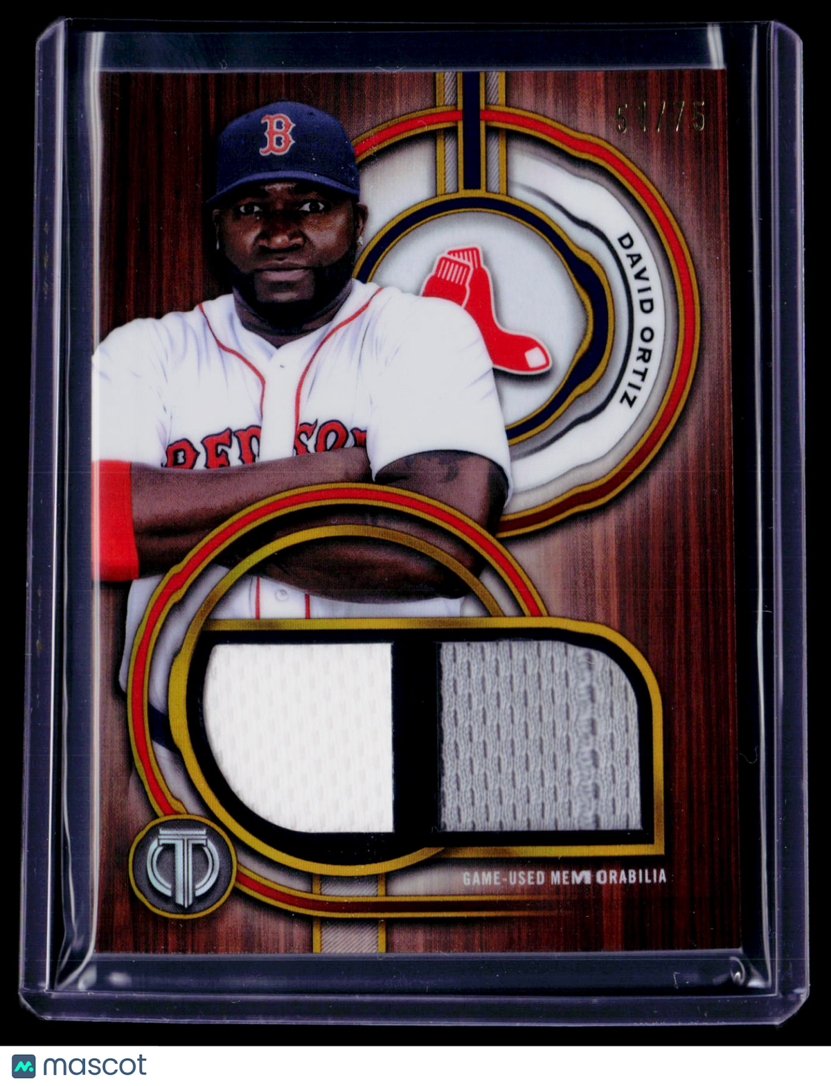 2025 Topps Tribute David Ortiz Dual Patch 51/75