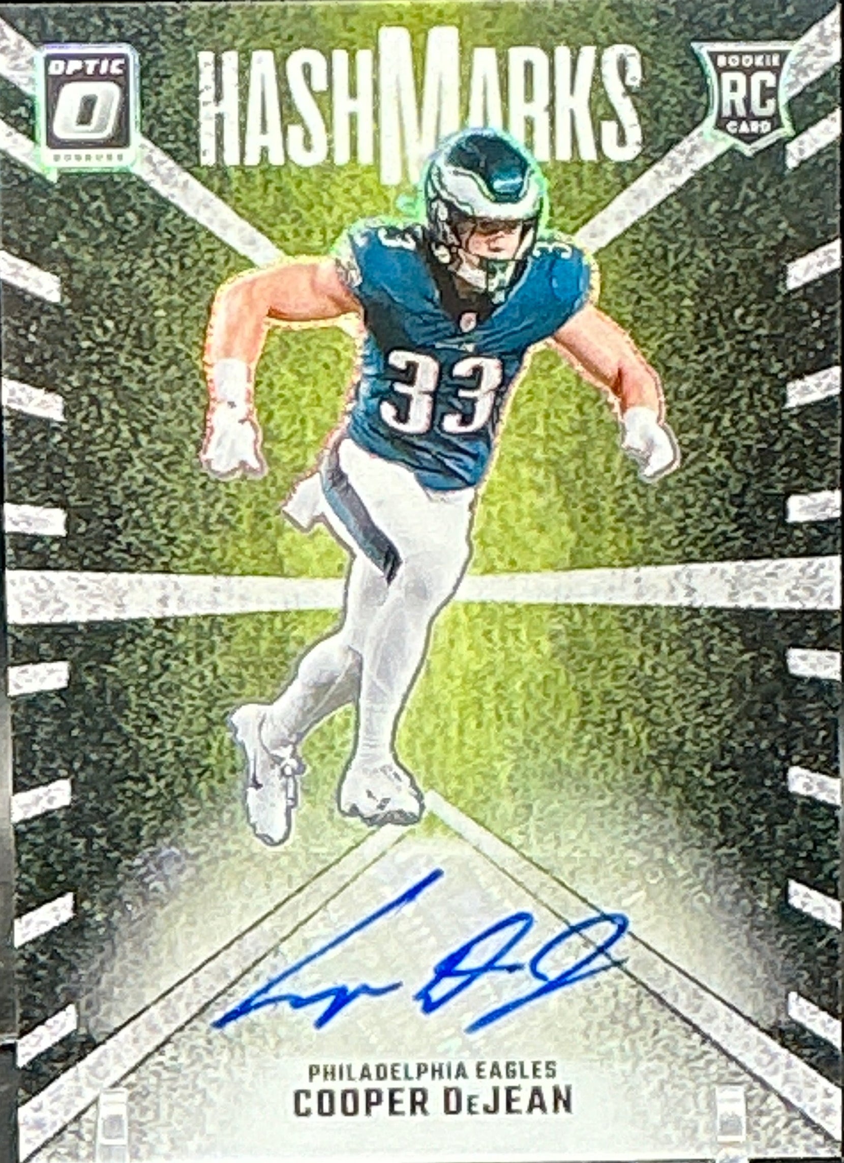 2024 Donruss Optic Cooper DeJean Hashmarks RC Auto