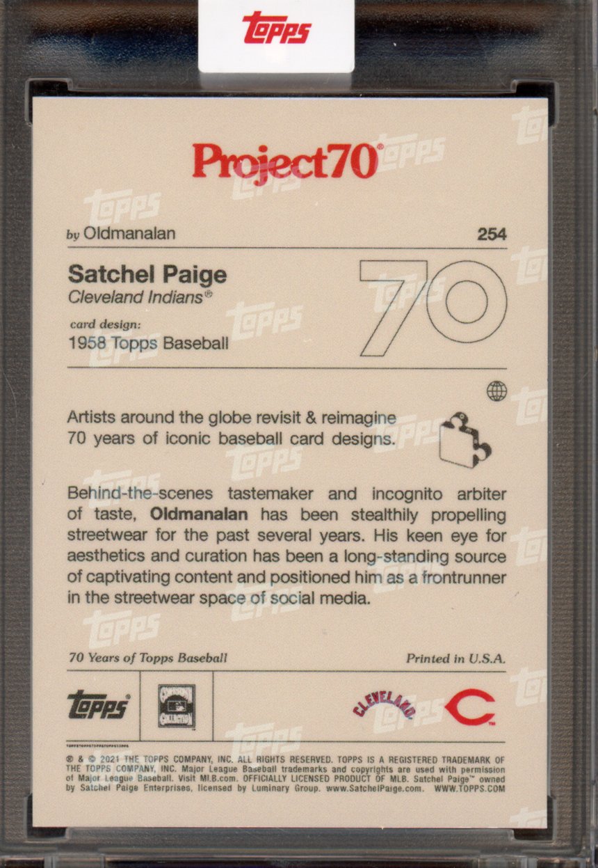 2021 Topps Project 70 Satchel Paige Oldmanalan 254