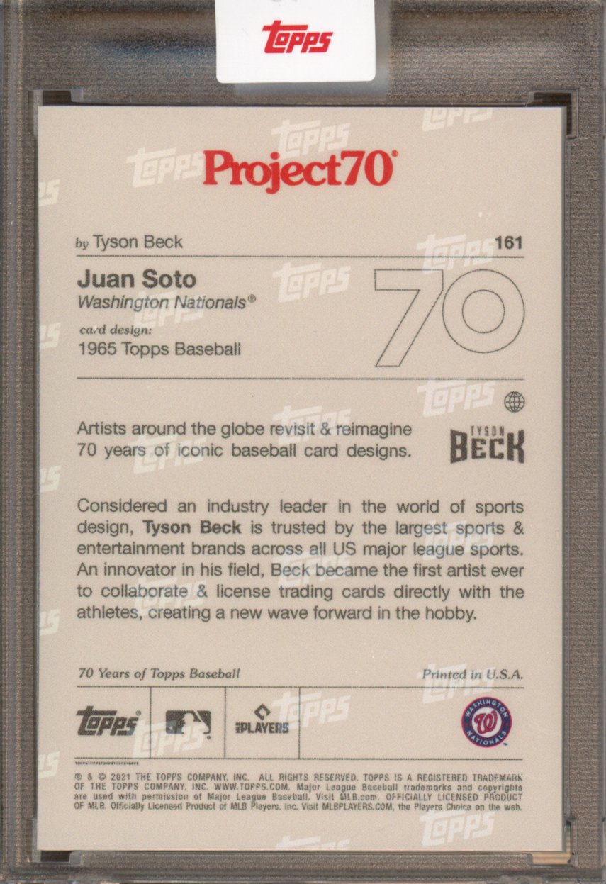 2021 Topps Project 70 Juan Soto Tyson Beck 161
