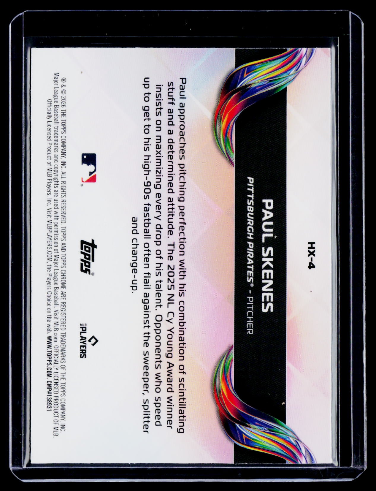 2026 Topps Chrome Paul Skenes Helix Case Hit