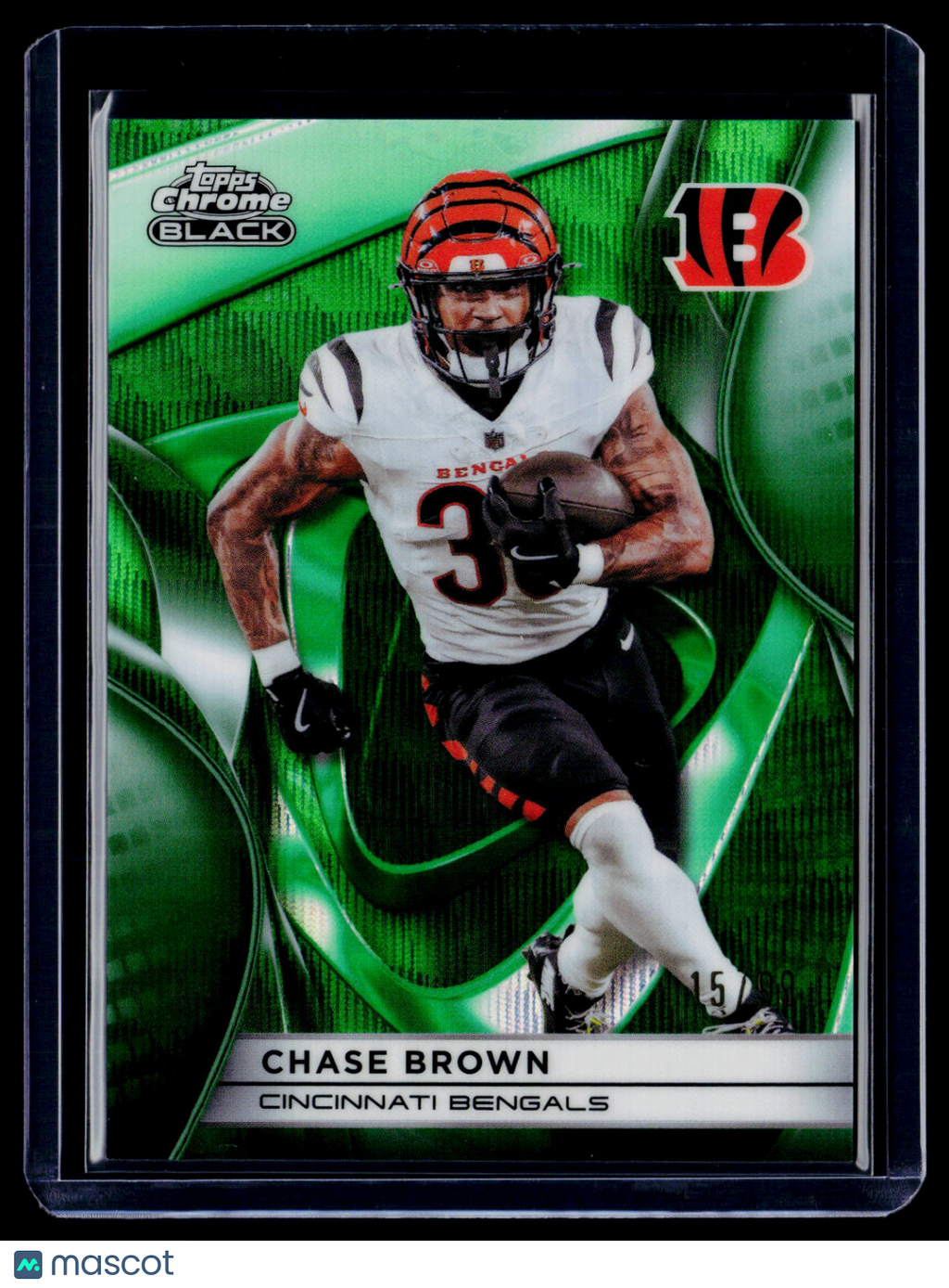 2025 Topps Chrome Black Chase Brown Green Wave Refractor 15/99
