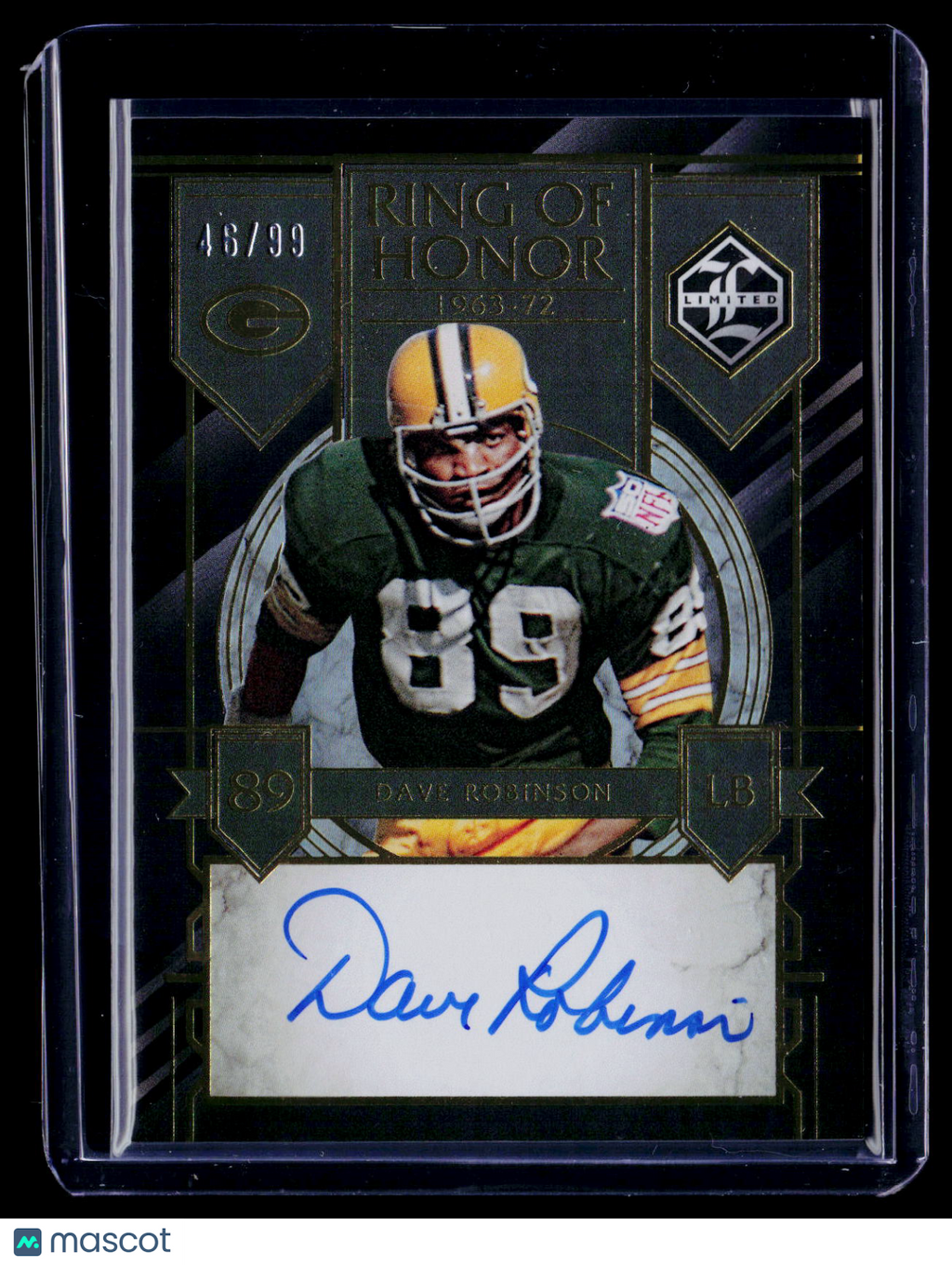2023 Limited Dave Robinson Ring of Honor Auto 46/99