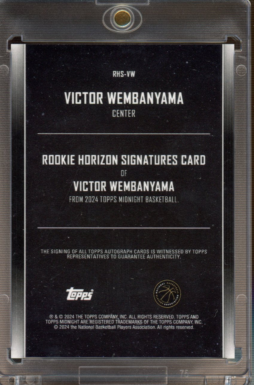 2024 Topps Midnight Victor Wembanyama Rookie Auto RC