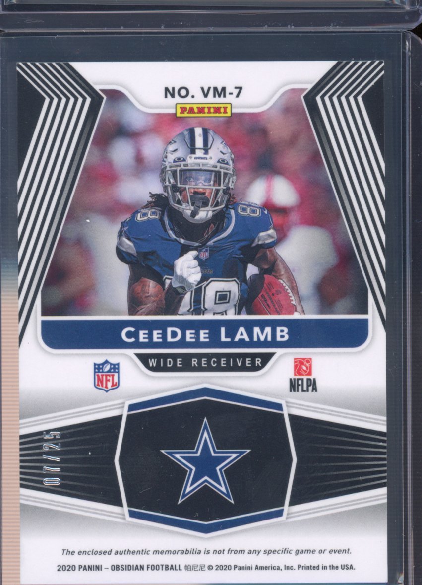2020 Obsidian CeeDee Lamb Volcanic Patch 07/25 RC