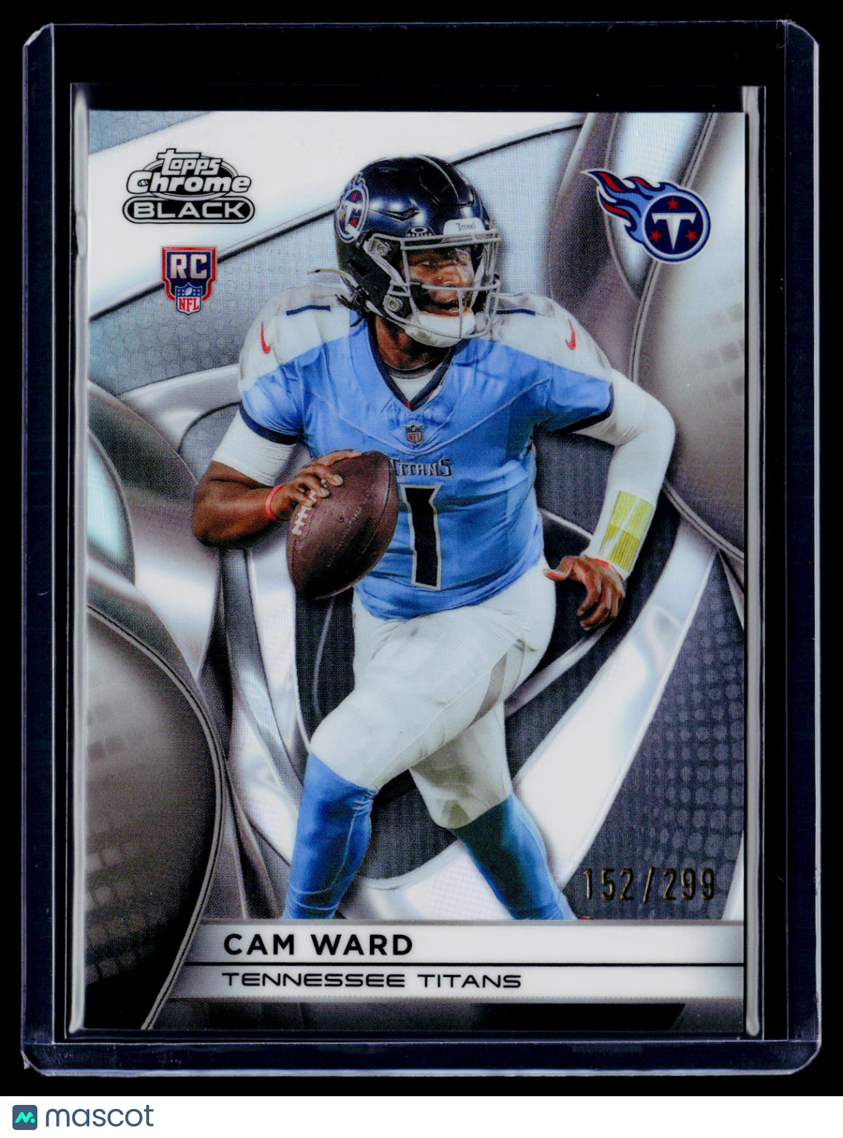 2025 Topps Chrome Black Cam Ward Rookie Refractor 152/299 RC