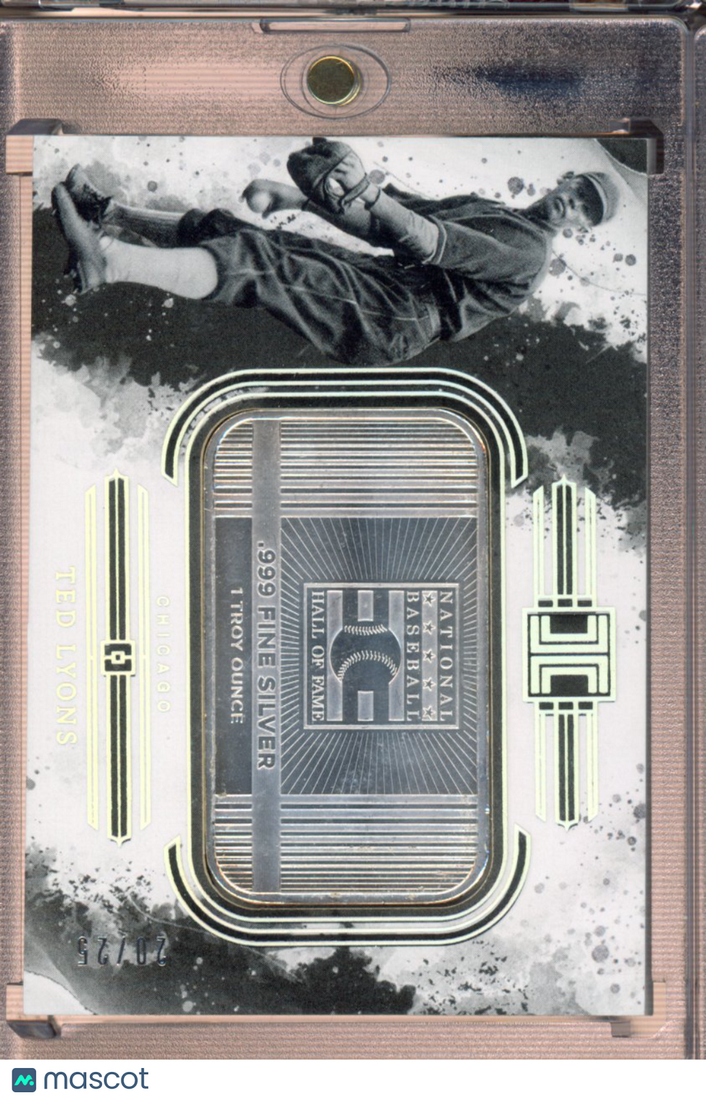 2025 Impeccable Baseball Ted Lyons Silver Bar /25