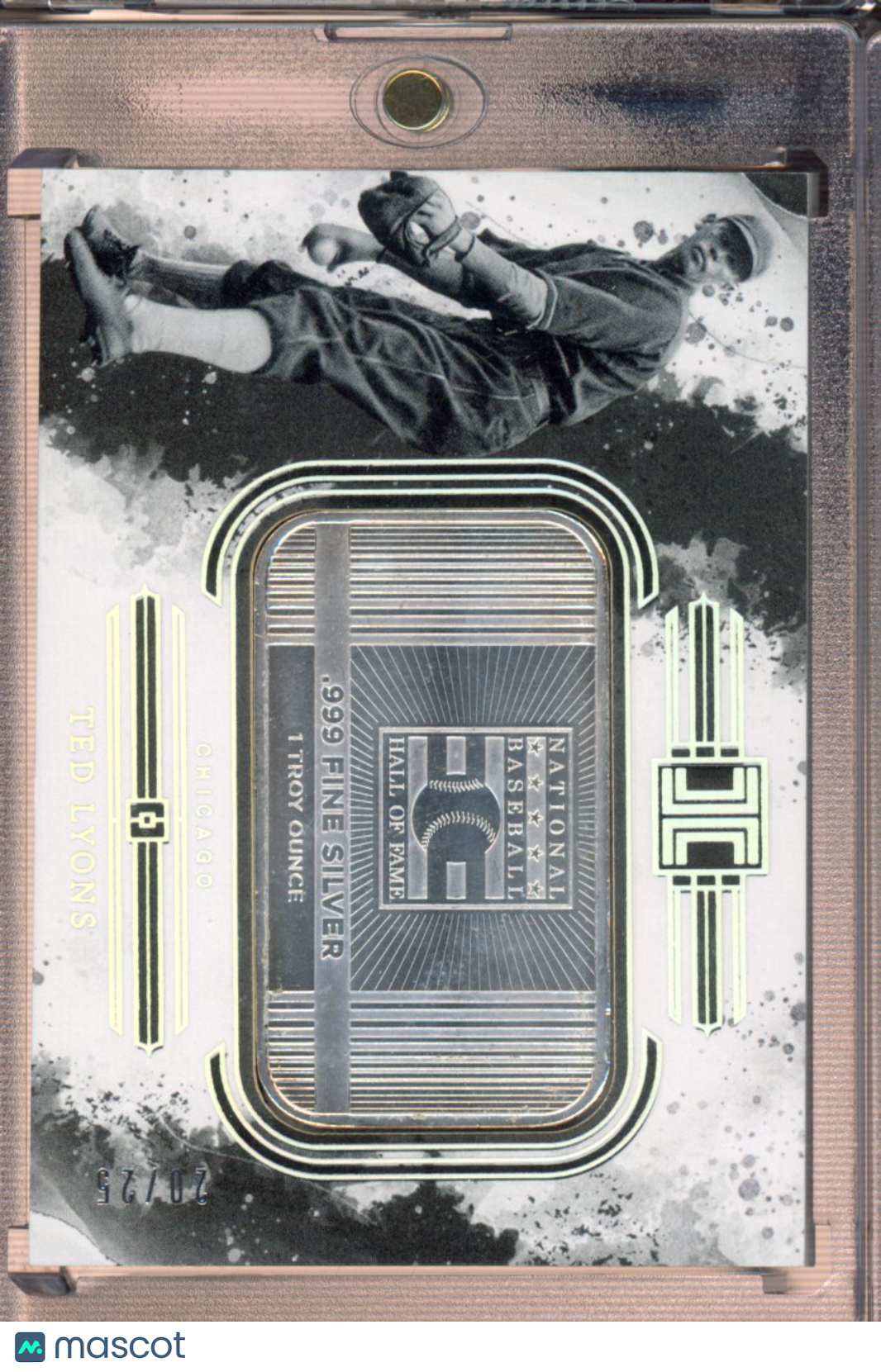 2025 Impeccable Baseball Ted Lyons Silver Bar /25
