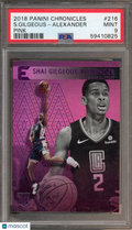 2018 Chronicles Shai Gilgeous-Alexander Rookie Pink PSA 9 RC