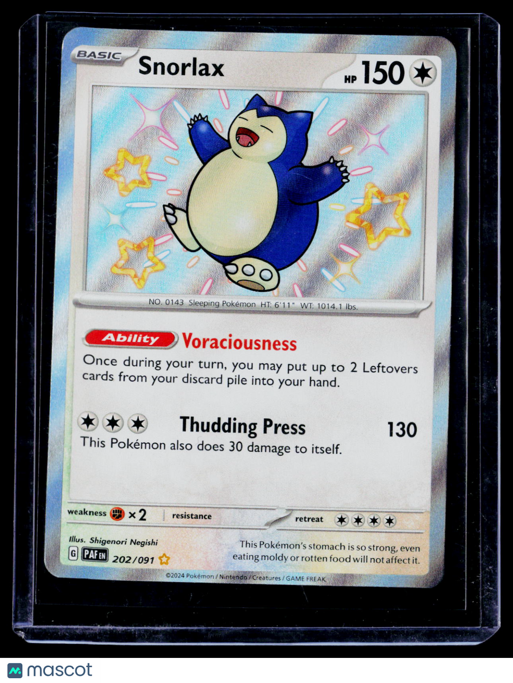 Snorlax Paldean Fates