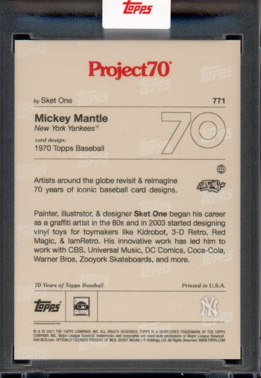 2021 Topps Project 70 Mickey Mantle Sket One 771