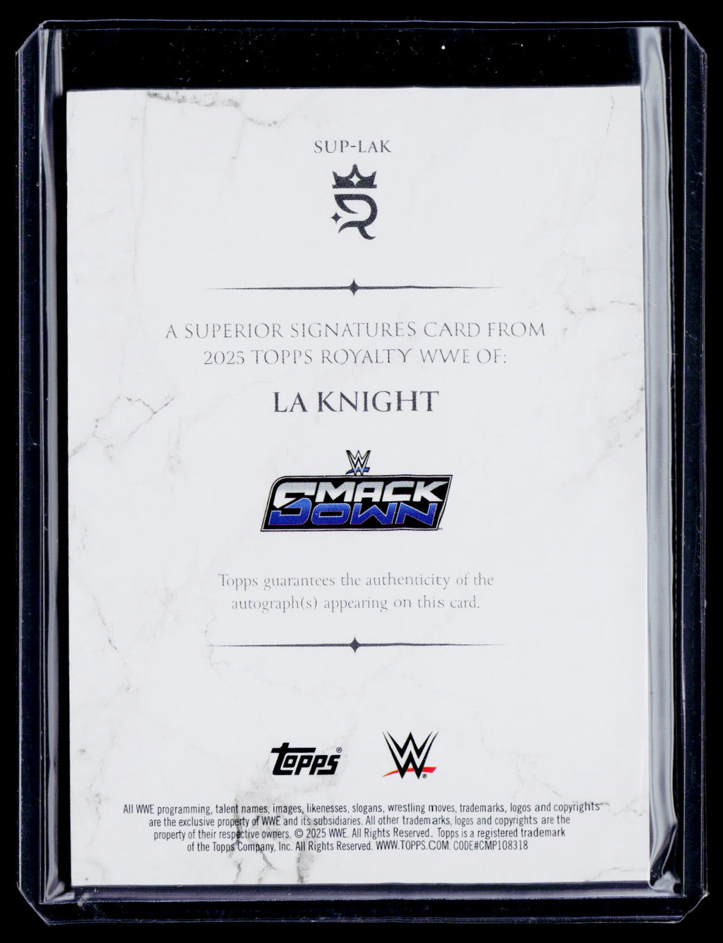 2025 Topps Royalty LA Knight Superior Auto 66/99