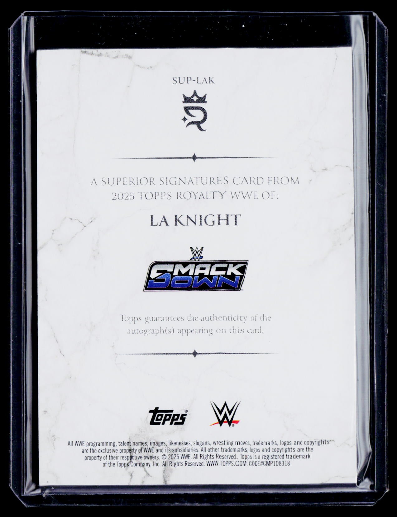 2025 Topps Royalty LA Knight Superior Auto 66/99
