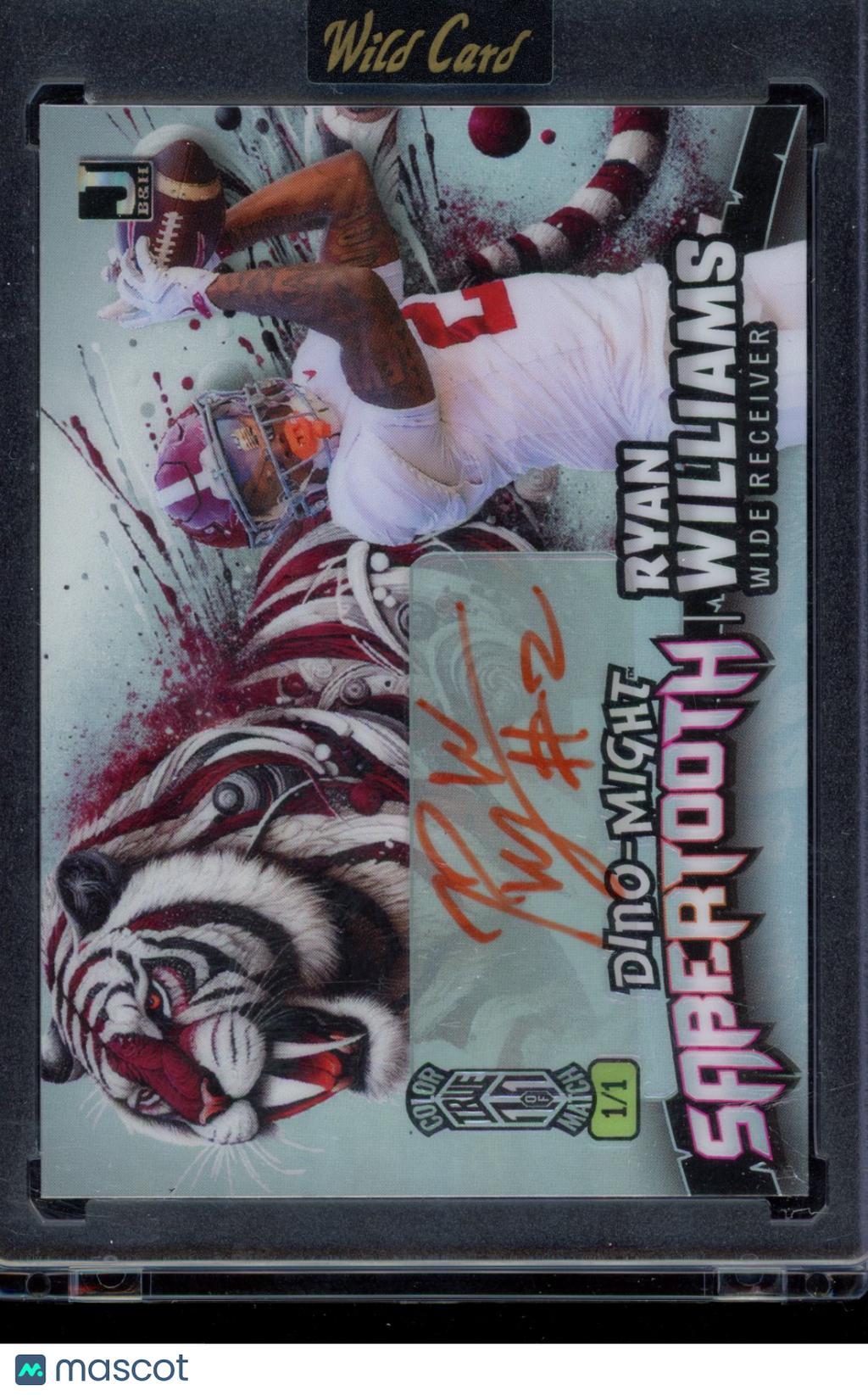 2024 Wild Card Ryan Williams Dino-Might Sabertooth Auto 1/1