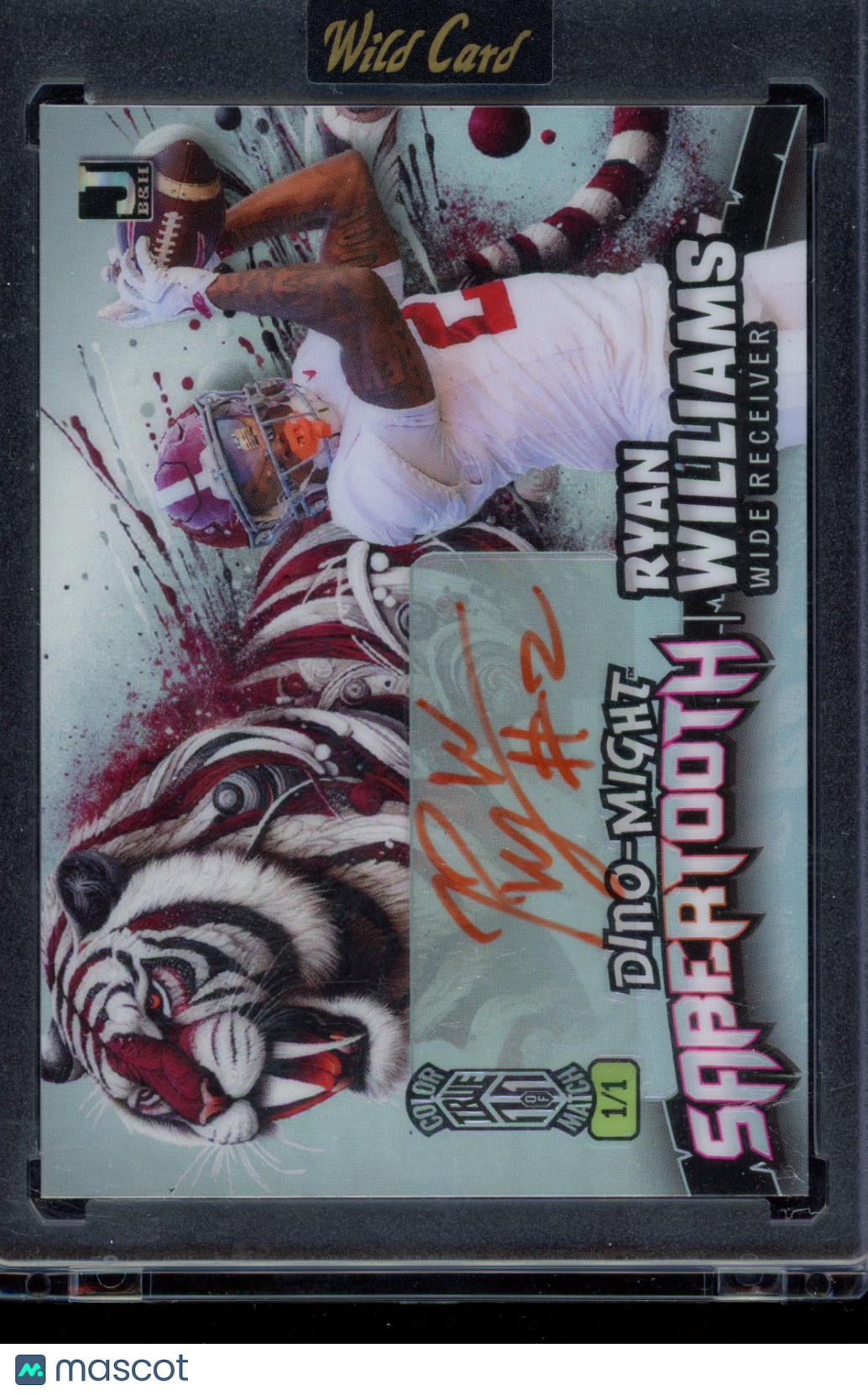 2024 Wild Card Ryan Williams Dino-Might Sabertooth Auto 1/1