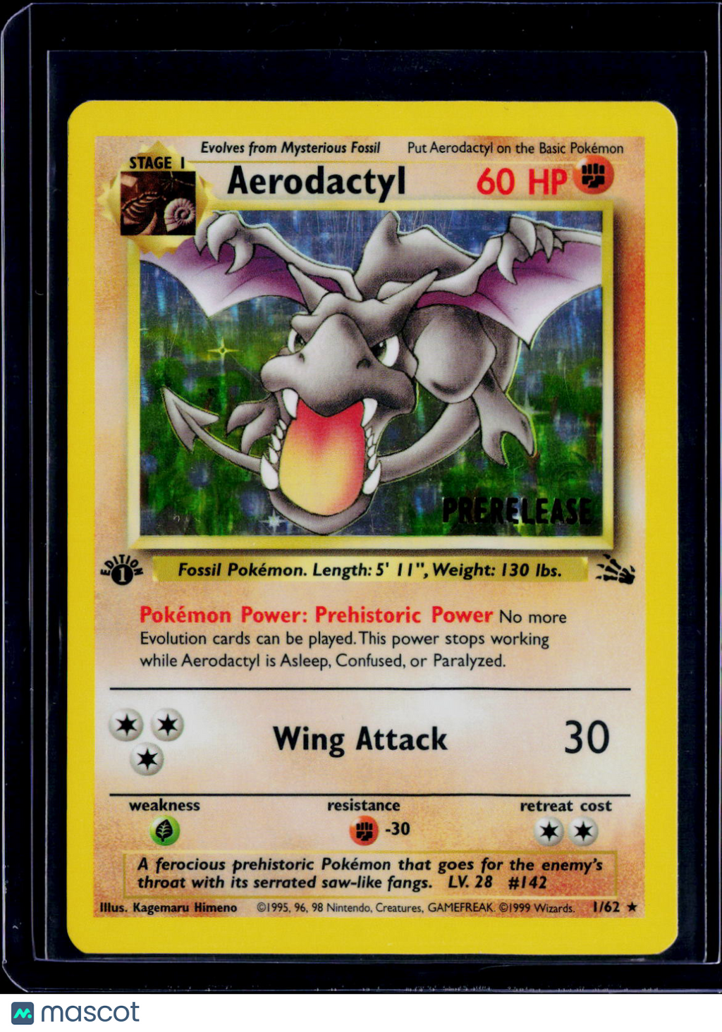 Aerodactyl 1/62 Prelease