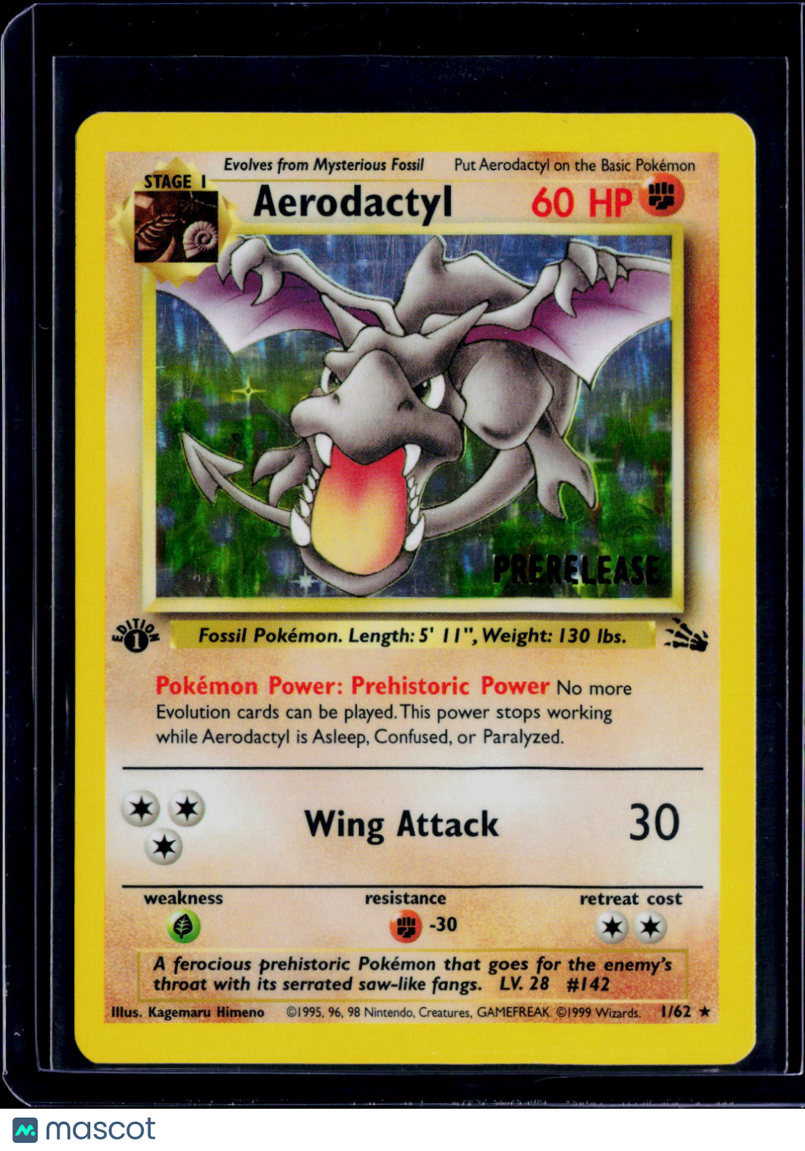 Aerodactyl 1/62 Prelease