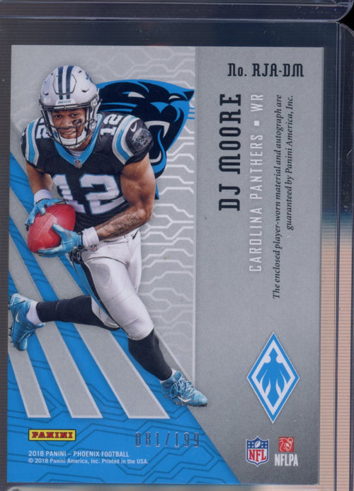 2018 Phoenix DJ Moore Rookie Patch Auto 081/199 RC