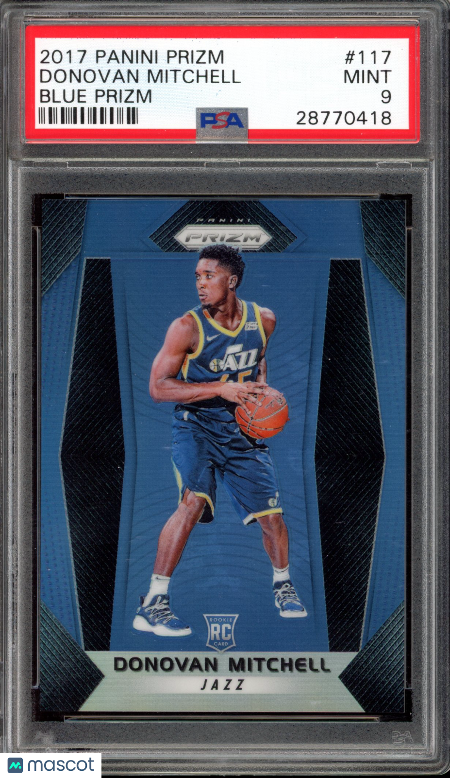 2017 Prizm Donovan Mitchell Blue 109/199 PSA 9 RC