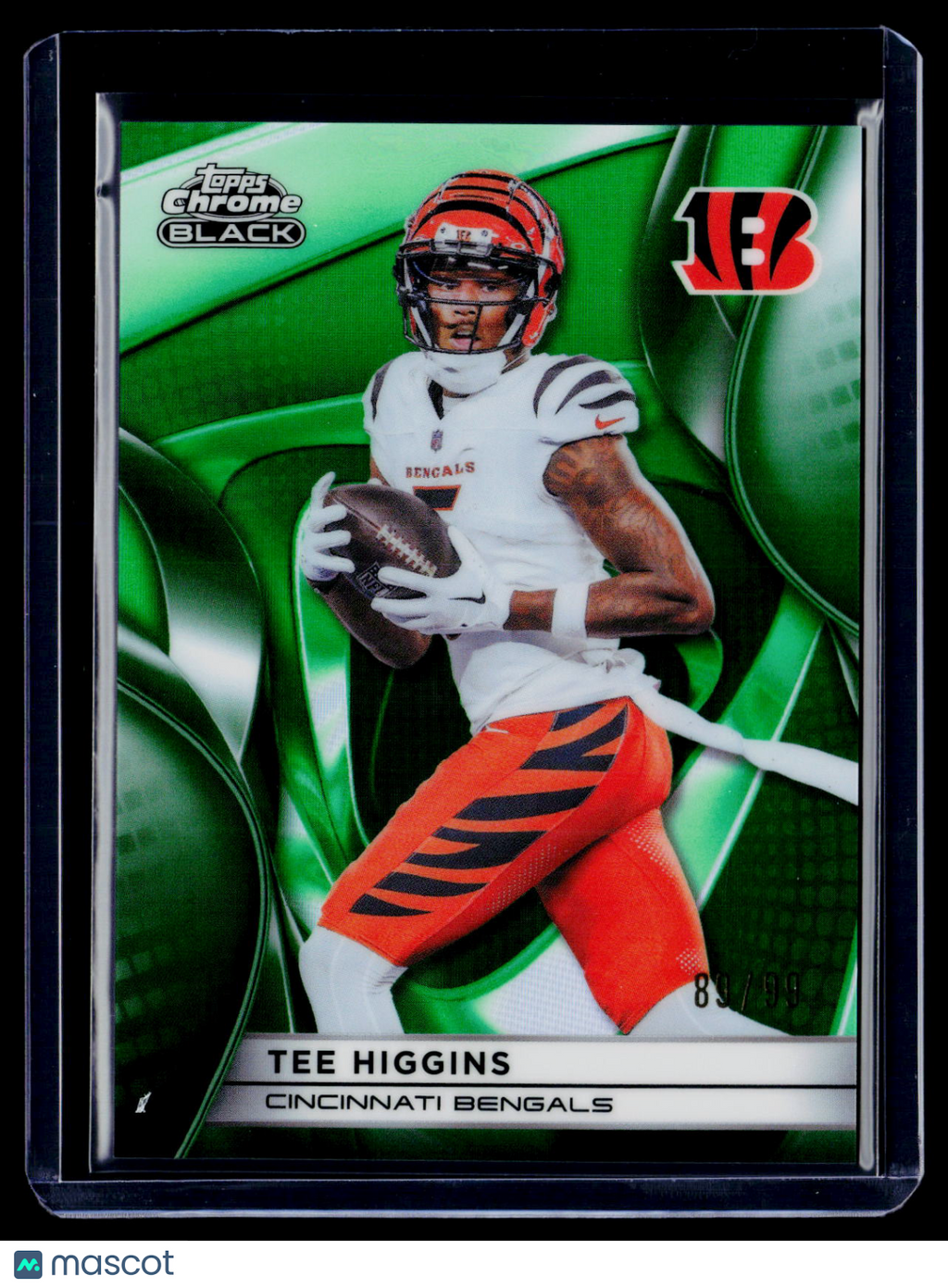2025 Topps Chrome Black Tee Higgins Green Refractor 89/99