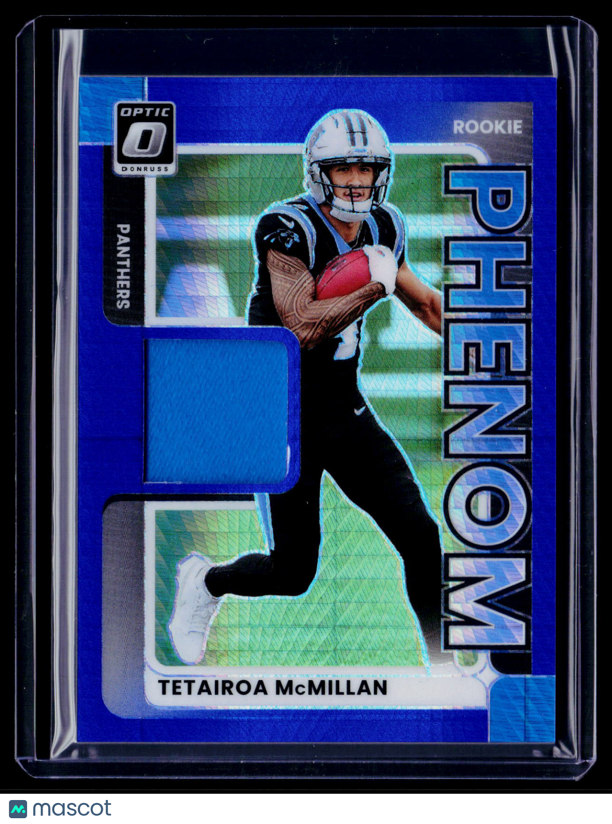 2025 Donruss Optic Tetairoa McMillan Rookie Phenom Blue Pulsar Patch
