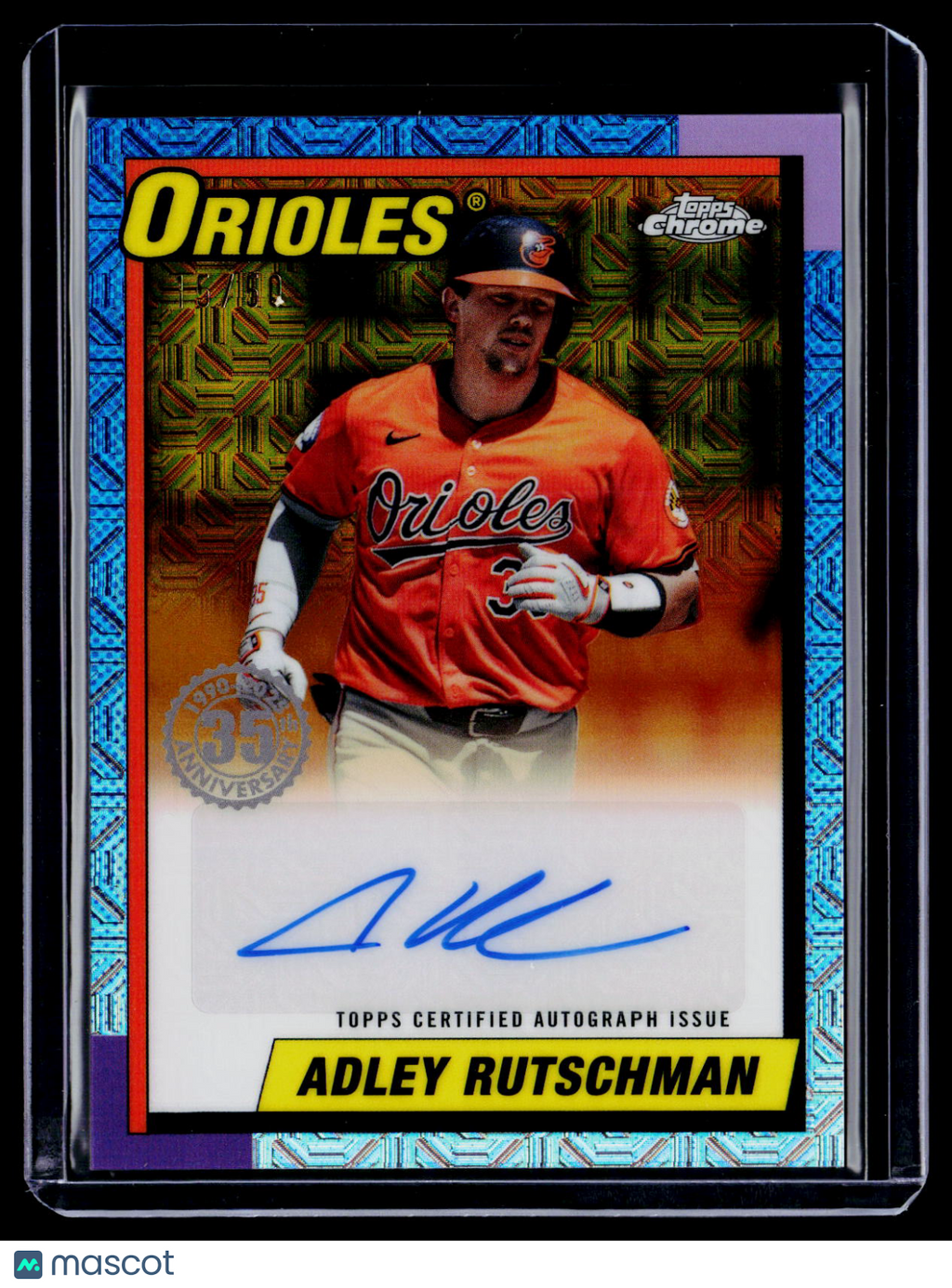 2025 Topps Silver Pack Adley Rutschman Gold Auto 15/50