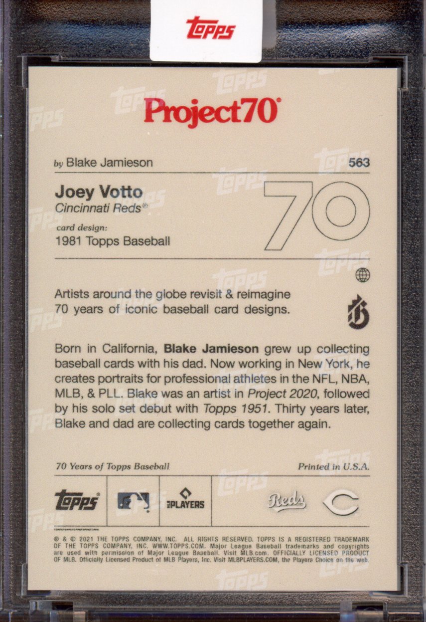 2021 Topps Project 70 Joey Votto Blake Jamieson 563