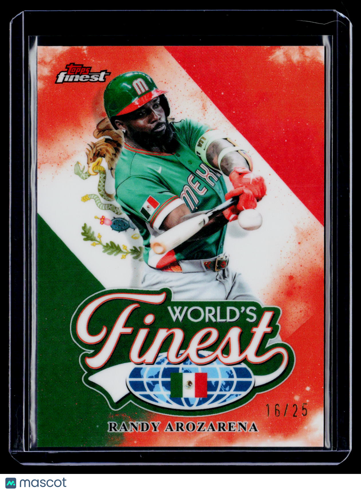 2026 Finest Randy Arozarena World's Finest Orange Refractor 16/25