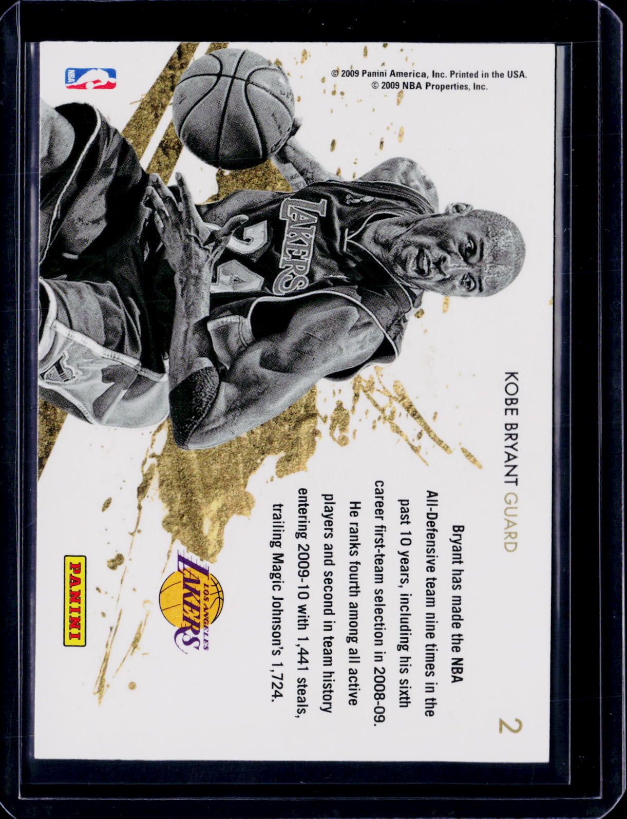 2009 Rookies And Stars Kobe Bryant Gold Stars